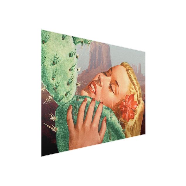 Tableau vert Amour de cactus