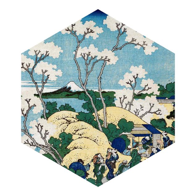 Papier peint rétro Katsushika Hokusai - Le Fuji de Gotenyama