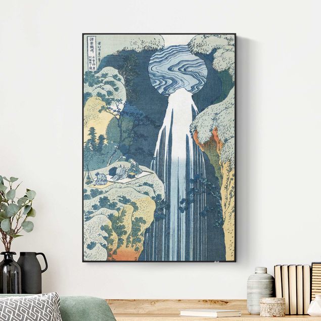 Tableaux paysage Katsushika Hokusai - La cascade d'Amida