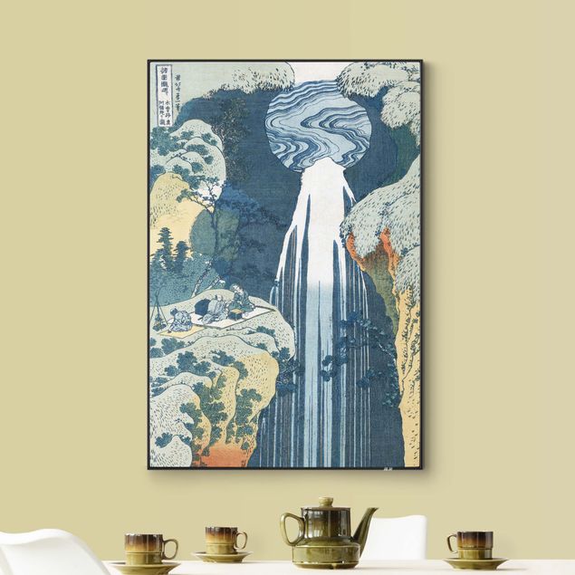 Tableau artistique Katsushika Hokusai - La cascade d'Amida