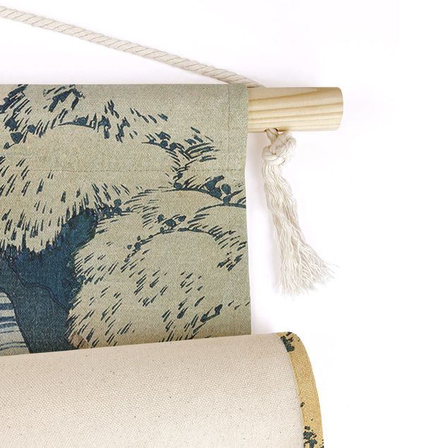 Tenture murale moderne Katsushika Hokusai – The Waterfall Of Amida