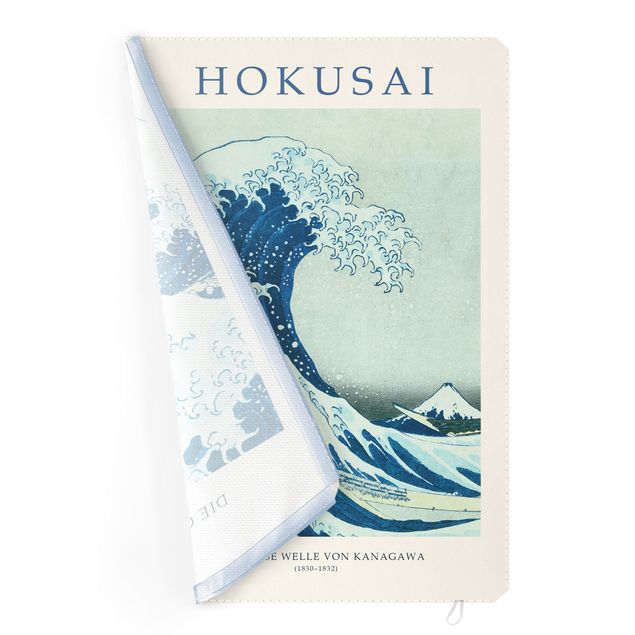 Tableau deco bleu Katsushika Hokusai - La grande vague de Kanagawa - Edition musée