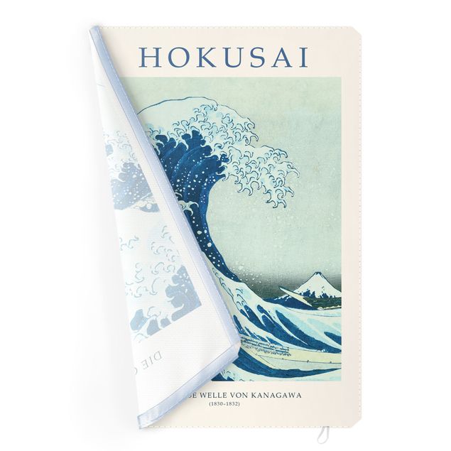 Tableau ton bleu Katsushika Hokusai - La grande vague de Kanagawa - Edition musée