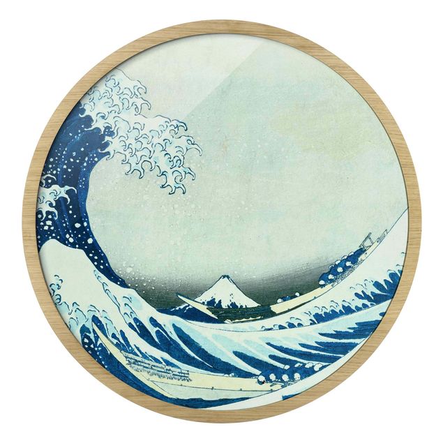 Tableaux montagnes Katsushika Hokusai - La grande vague à Kanagawa