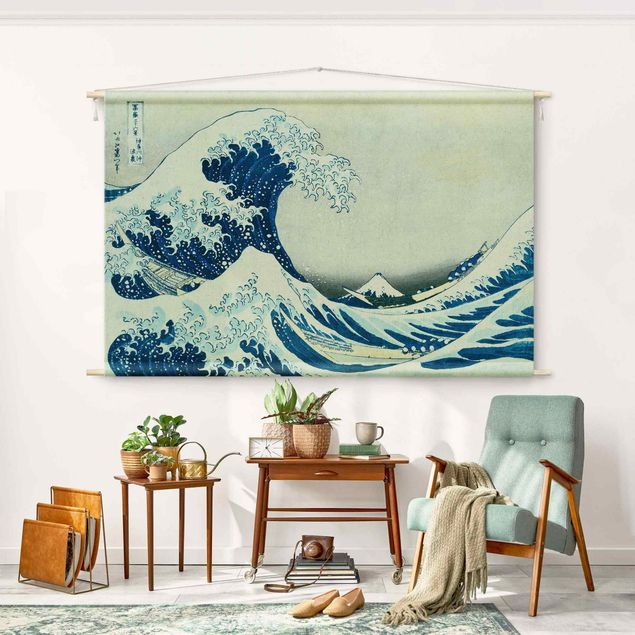 Tableaux paysage Katsushika Hokusai - The Great Wave At Kanagawa