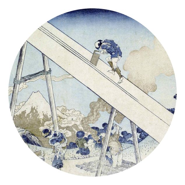 Tapisserie moderne Katsushika Hokusai - Dans les montagnes de Totomi