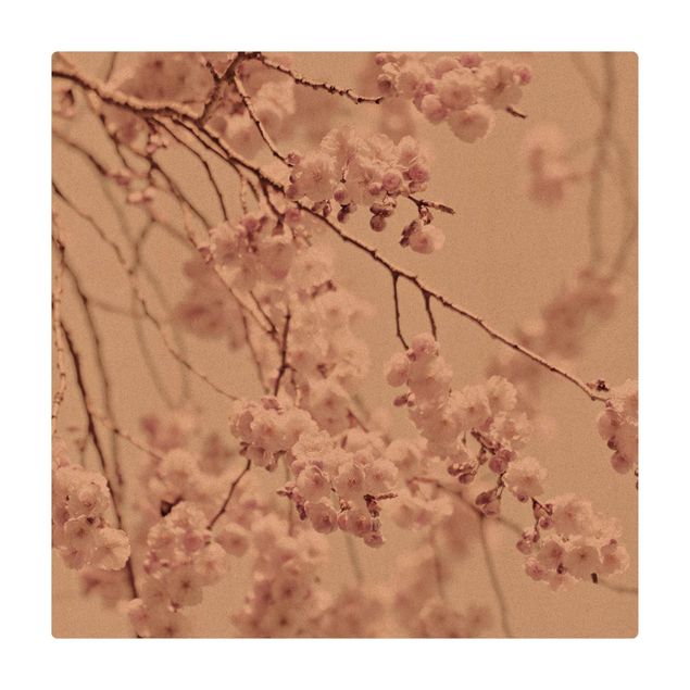 tapis grande taille Fleurs de cerisier dansantes