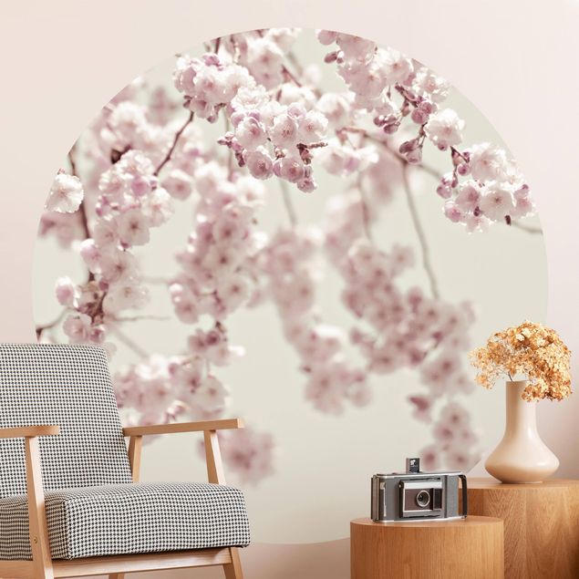 Papiers peints modernes Fleurs de cerisier dansantes
