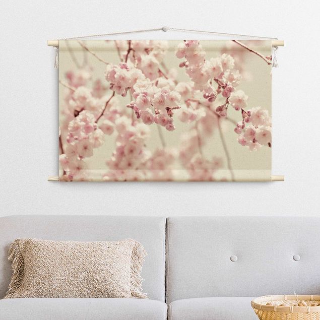 tenture murale contemporaine Dancing Cherry Blossoms