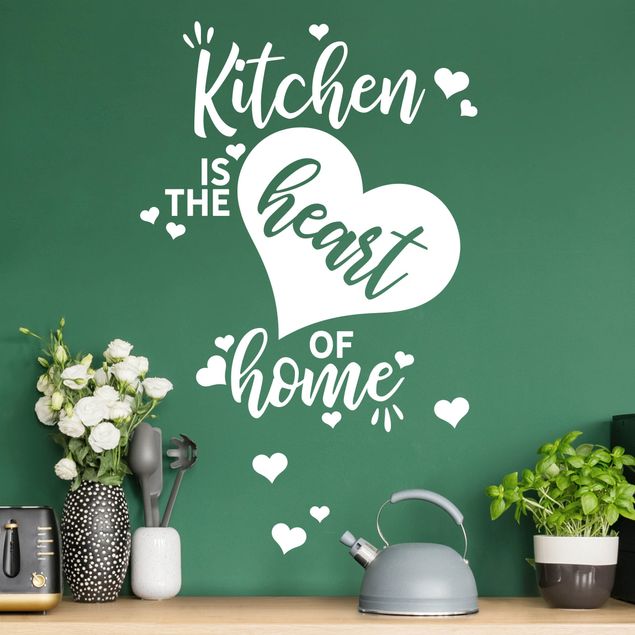 Sticker mural maison Kitchen Is The Heart Of Home