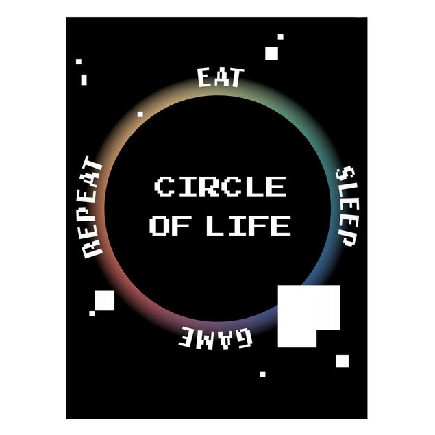 Tableau moderne Classical Video Game Circle Of Life
