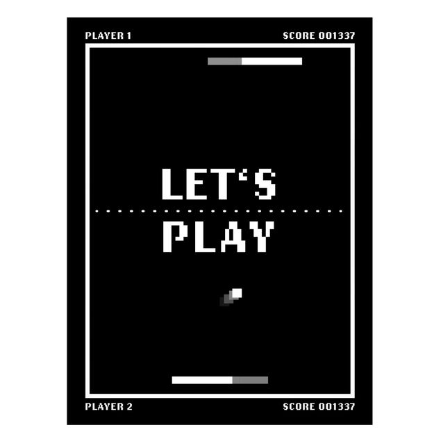 Tableaux modernes Classical Video Game In Black And White Let's Play