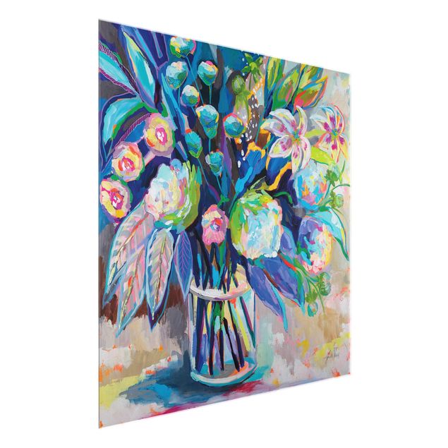 Tableau multicolore Brightly coloured bouquet