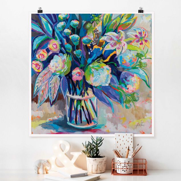 Tableau moderne Brightly coloured bouquet