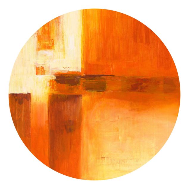 Tableaux de Petra Schüßler Composition en orange et brun 01