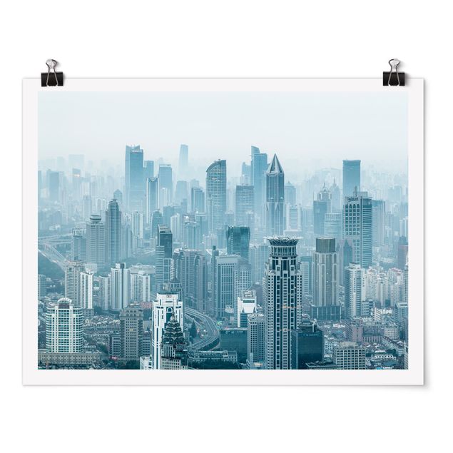 Posters villes Shanghai le Froid