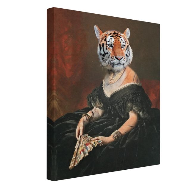Tableau portrait Lady Tiger