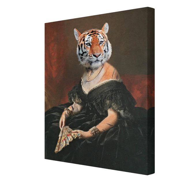 Tableau marron Lady Tiger