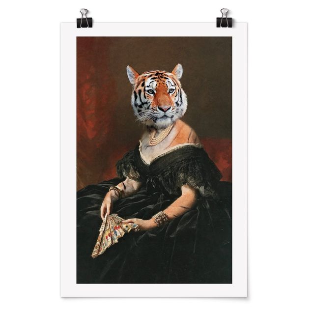 Poster retro Lady Tiger