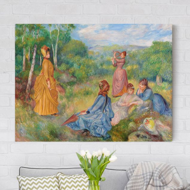 Impression sur toile - Auguste Renoir - Young Ladies Playing Badminton
