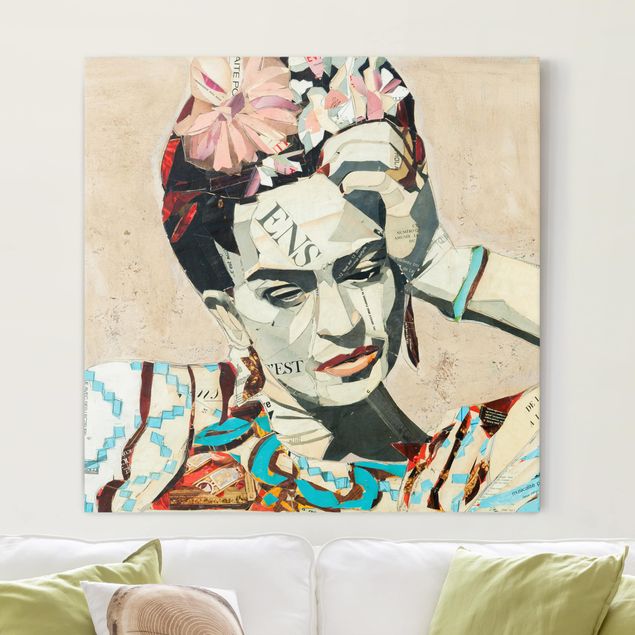 Impression sur toile - Frida Kahlo - Collage No.1