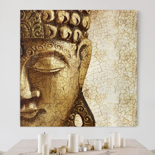 Impression sur toile - Vintage Buddha