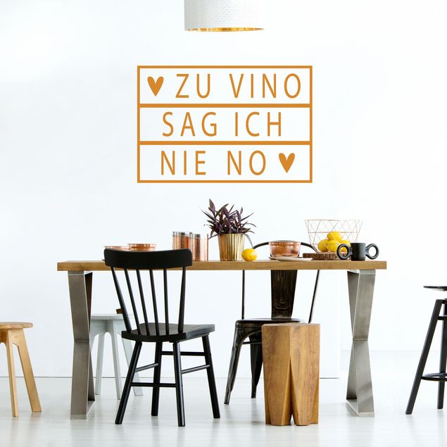 Stickers muraux citations proverbes Light Boxes - I Never Say No To Vino