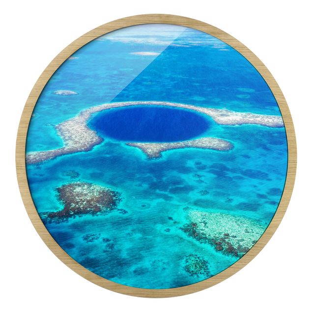 Tableau bord de mer Récif du phare de Belize
