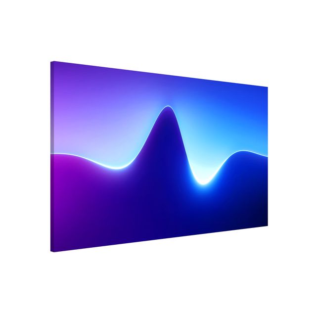 Tableaux magnétiques avec citations Light Wave On Blue