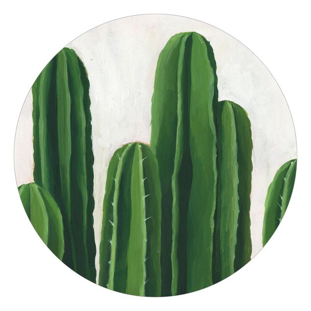 Tapisserie verte Plantes préférées - Cactus