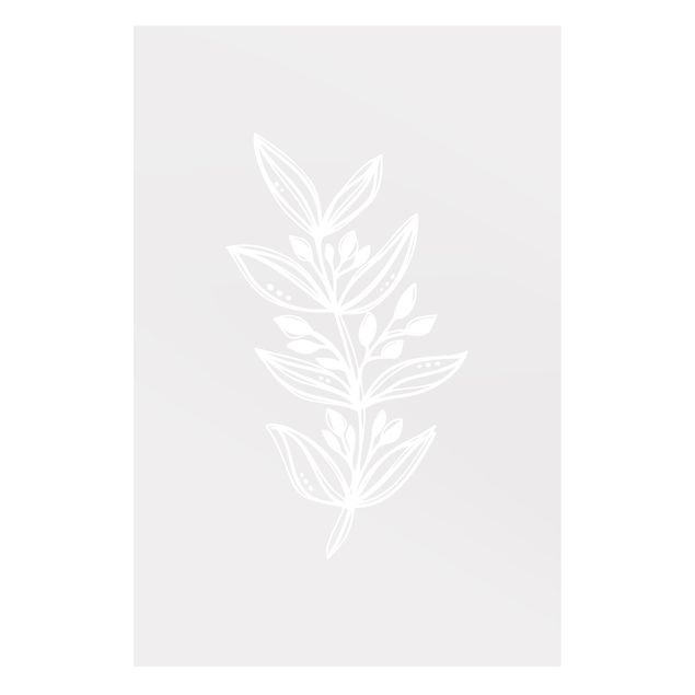 Film pour fenêtres - Line Art - Leaves And Buds