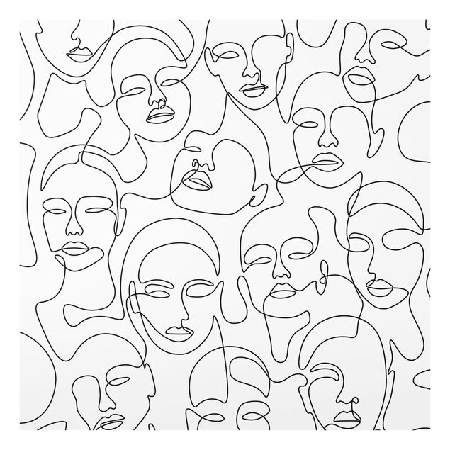 Tableaux muraux Line Art - Girls Crowd