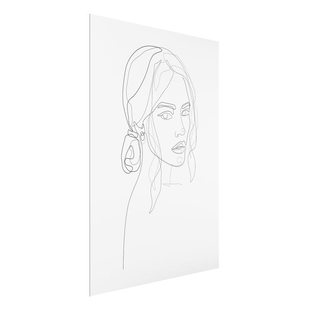 Tableaux noir et blanc Line Art Portraits - Her Gaze