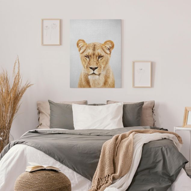 Tableau toile lion Lionne Lisa