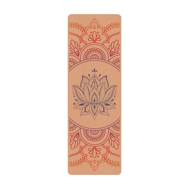 Tapis de yoga - Lotus Flower Rainbow