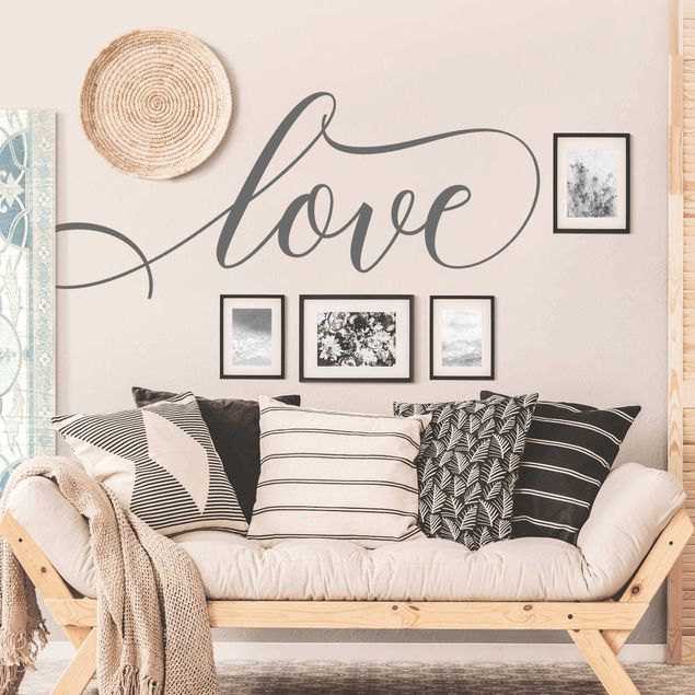Sticker mur amour Love Cursive