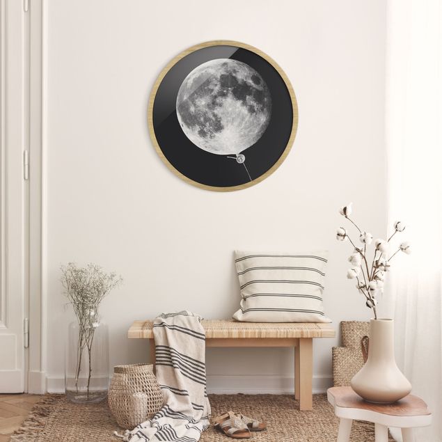 Tableau moderne Ballon avec Lune