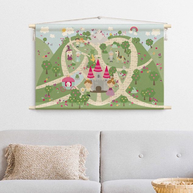 tapis de mur décoratif Wonderland - The Path To The Castle