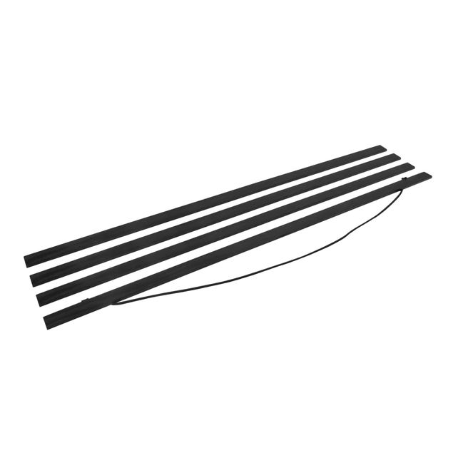 Porte-affiche pour poster magnétique en bois noir - Rails de suspension clippants DIY