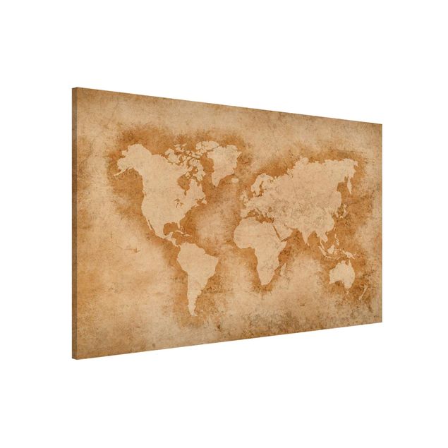 Déco mur cuisine Carte du Monde Antique