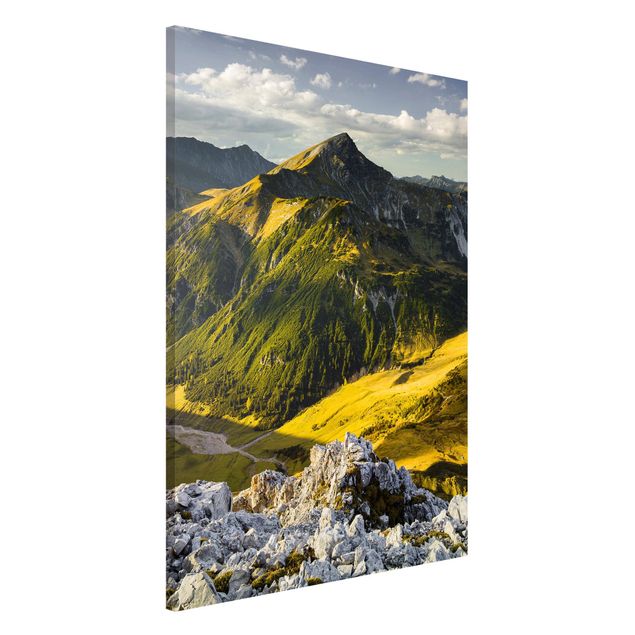 Déco mur cuisine Montagnes et vallée des Alpes Lechtal au Tyrol