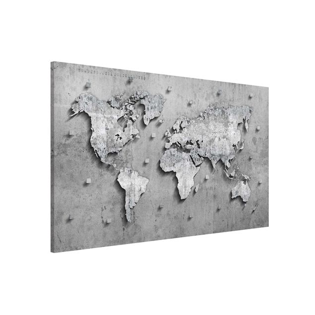 Tableau magnétique - Concrete World Map
