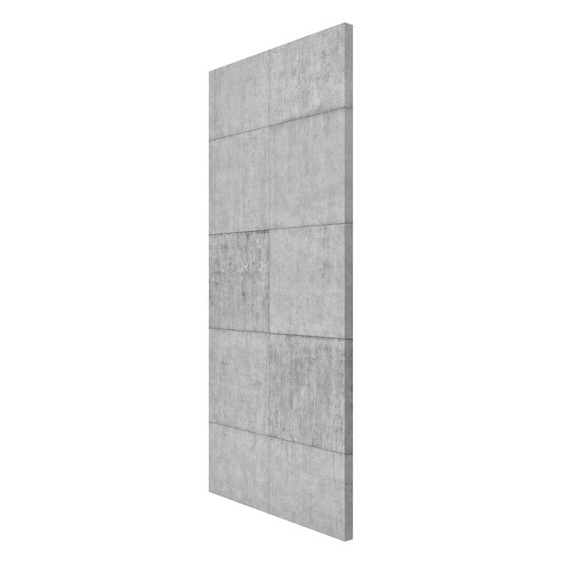 Tableau 3d Brique de béton aspect gris