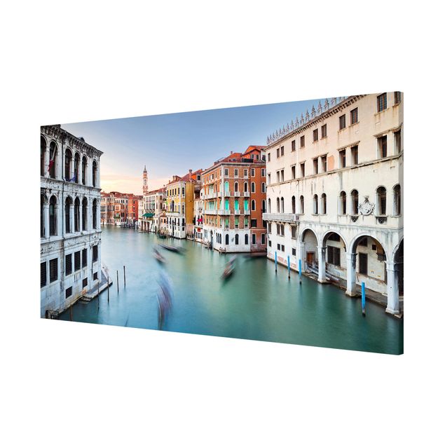 Tableau ville du monde Vue du Grand Canal depuis le pont du Rialto Venise