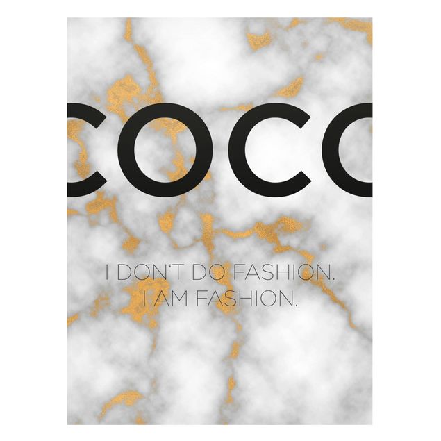 Tableaux magnétiques avec citations Coco - I Dont Do Fashion
