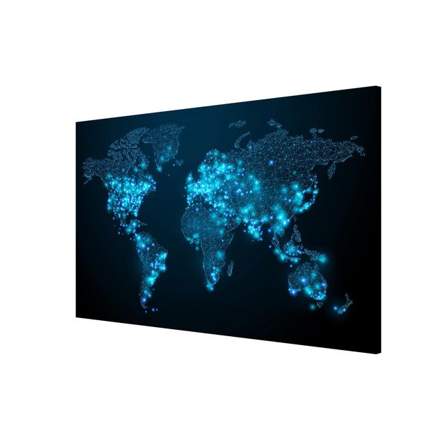 Tableaux carte du monde Carte du monde connectée