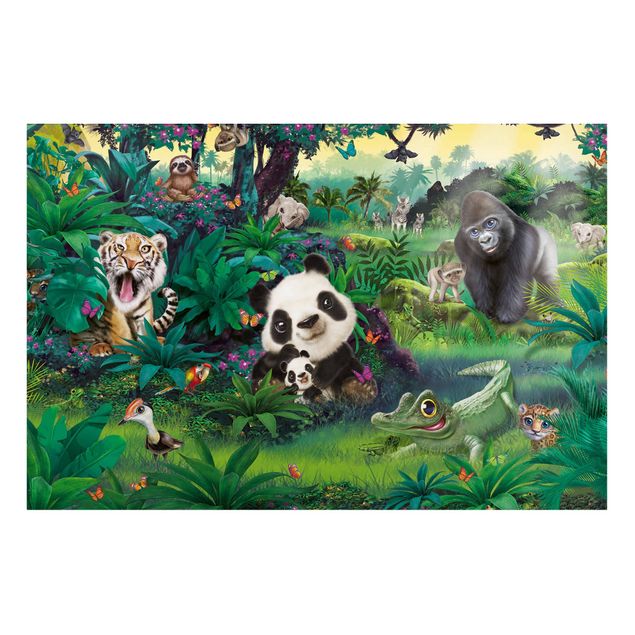 Tableau jungle Animal Club International - Jungle avec animaux