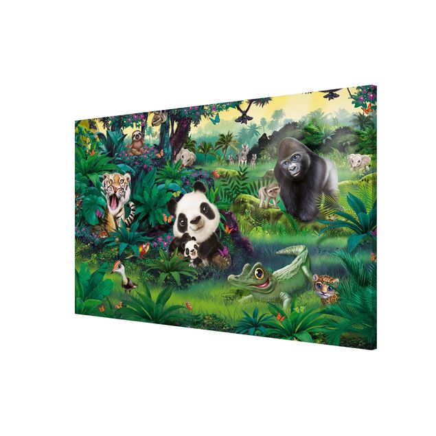 Tableau moderne Animal Club International - Jungle avec animaux