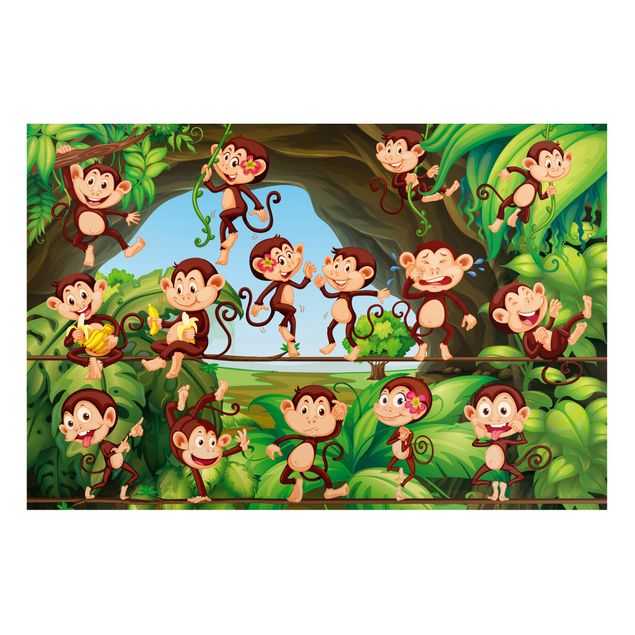 Tableaux jungle Jungle Monkeys