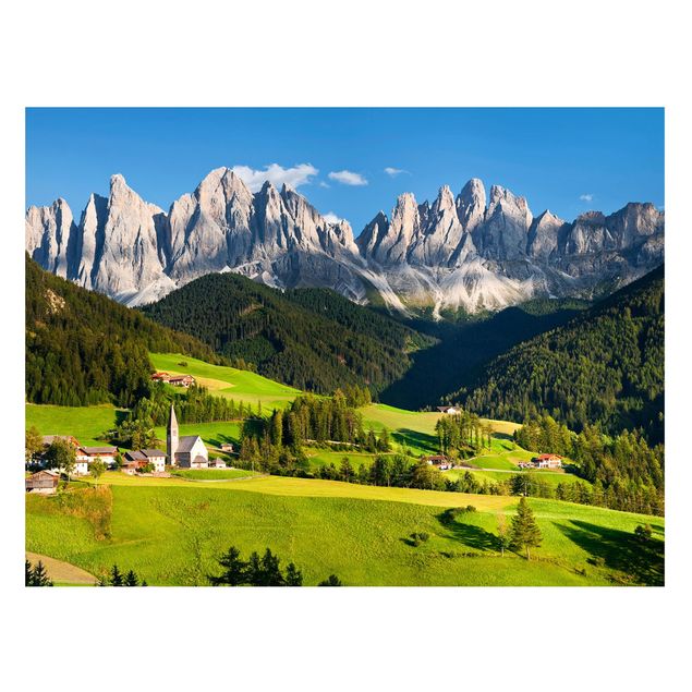 Tableau paysage Odle dans le Tyrol du Sud
